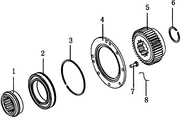 Шестерня ведущая демультипликатора КПП