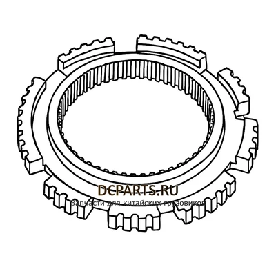Shaft-Gear Ступица синхронизатора делителя артикул 1313.333.001 запчасть автозапчасть купить в DC Parts