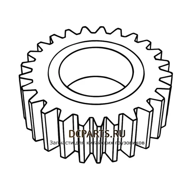 Shaft-Gear Шестерня вала заднего хода артикул 6DSX180T-1701082 запчасть автозапчасть купить в DC Parts