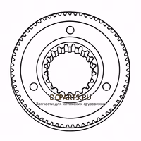 Shaft-Gear Синхронизатор 5-6 передачи 6DSX180T-1701190 — схема