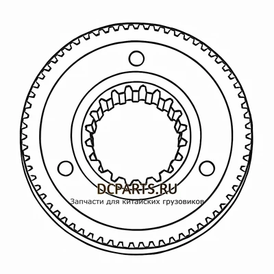 Shaft-Gear Синхронизатор 5-6 передачи артикул 6DSX180T-1701190 запчасть автозапчасть купить в DC Parts