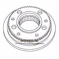Shaft-Gear Синхронизатор 3-4 передачи 6DSX180T-1701180 — схема