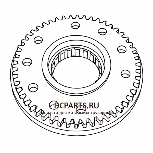 Shaft-Gear Синхронизатор 1-2 передачи 6DSX180T-1701170 — схема