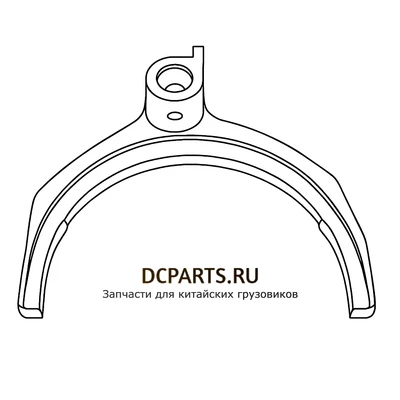Shaft-Gear Вилка переключения 3,4 передачи артикул 6DS180T-1702057-3 запчасть автозапчасть купить в DC Parts