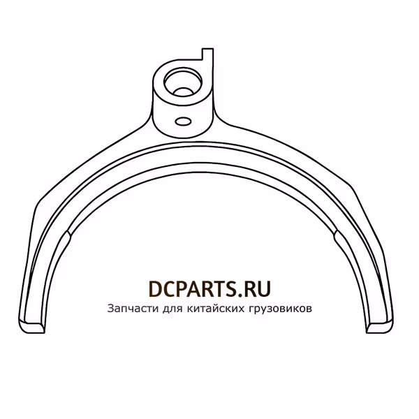 Shaft-Gear Вилка переключения 3,4 передачи 6DS180T-1702057-3 — схема