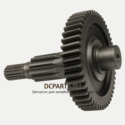 SHAANXI FAST GEAR Вал промежуточный демультипликатора (длинный) 295мм артикул 16JS200T-1707056 запчасть автозапчасть купить в DC Parts