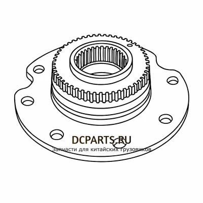 SINOTRUK HOWO Синхронизатор в сборе артикул WG2203100118 схема чертеж запчасть автозапчасть вид 2 купить в DC Parts