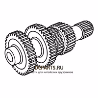 SHAANXI FAST GEAR Вал промежуточный левый в сборе 12JSDX240T-1701048-2 — схема