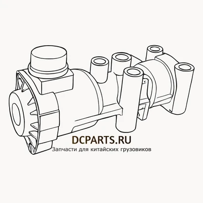 SHAANXI FAST GEAR Переключения пропорциональный клапан тяжелых грузовиков гидравлический замедлитель артикул HB400-60001 схема чертеж запчасть автозапчасть вид 2 купить в DC Parts