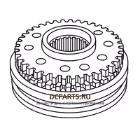 SHAANXI FAST GEAR Синхронизатор 3-й и 4-й передачи JS130T-1701182S — схема