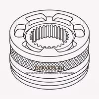SHAANXI FAST GEAR Синхронизатор демультипликатора 12JS160T-1707140 — схема