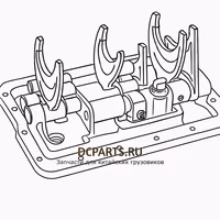 shaanxi fast gear Крышка верхняя в сборе 12JS200T-1702010 — схема