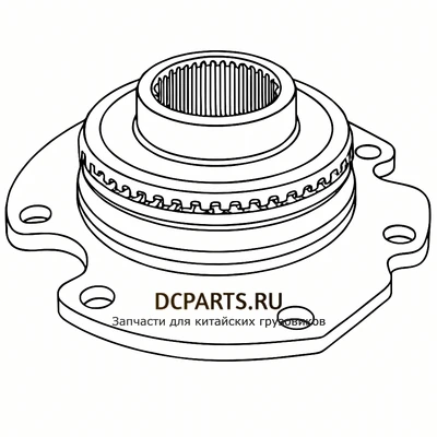 SINOTRUK HOWO Синхронизатор в сборе артикул WG2210100059 схема чертеж запчасть автозапчасть вид 2 купить в DC Parts