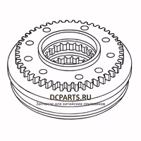SHAANXI FAST GEAR Синхронизатор 1-й и 2-й передачи на КПП 12JSDX240T-1701170 — схема