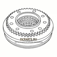 SHAANXI FAST GEAR Синхронизатор 1-й и 2-й передачи на КПП 12JSDX240T-1701170 — схема