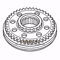 SHAANXI FAST GEAR Синхронизатор 3-й и 4-й передачи 16JS200T-1701175 — схема
