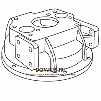 SHAANXI FAST GEAR Картер сцепления коробки переключения передач FAST GEAR 15410-17 — схема