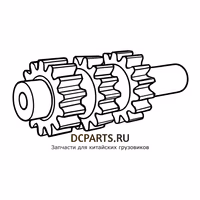 SHAANXI FAST GEAR Вал промежуточный левый 12JSDX220T-1701048 — схема