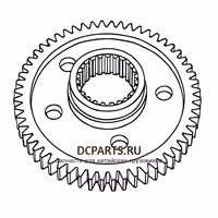 SHAANXI FAST GEAR Шестерня ретардера 12JSD200T-1707022-4 — схема
