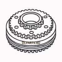 SHAANXI FAST GEAR Комплект синхронизатора 1/2 передачи JS125T-1701140 — схема