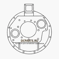 shaanxi fast gear Картер сцепления двигателя SHAANXI SHAсмAN ЕВРО-3 JS180-1601015-1 — схема
