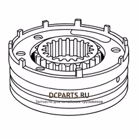 SHAANXI FAST GEAR Синхронизатор демультипликатора 12JSD160T-1707143-1 — схема