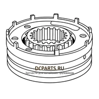 SHAANXI FAST GEAR Синхронизатор демультипликатора 12JSD160T-1707143-1 — схема