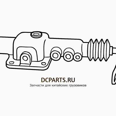 SHAANXI FAST GEAR Механизм управления переключения передач в сборе артикул 12JS160Т-1703015 схема чертеж запчасть автозапчасть вид 2 купить в DC Parts