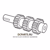 SHAANXI FAST GEAR Вал промежуточный 12JS200T-1701048 — схема