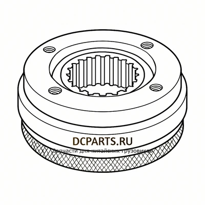SHAANXI FAST GEAR Синхронизатор демультипликатора артикул A-C09005 схема чертеж запчасть автозапчасть вид 2 купить в DC Parts