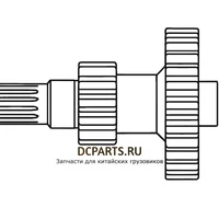 SHAANXI FAST GEAR Вал демультипликатора A-4794 — схема
