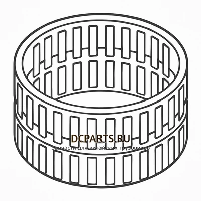 Shaft-Gear Подшипник игольчатый шестерни 6 передачи артикул 735320499 схема чертеж запчасть автозапчасть купить в DC Parts