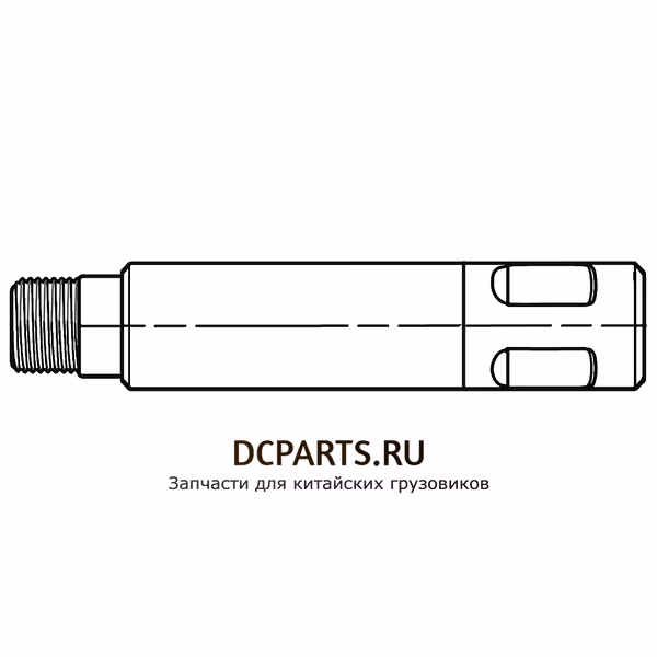 Shaft-Gear Вал вилки JS180-1707061-1 — схема