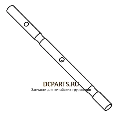 Shaft-Gear Вал вилки 3-4 передачи артикул 16134 схема чертеж запчасть автозапчасть купить в DC Parts