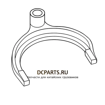 Shaft-Gear Вилка переключения 1-2 передачи артикул J70-1702055 запчасть автозапчасть купить в DC Parts