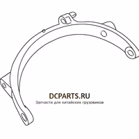 Shaft-Gear Вилка переключения 1-2 передачи 1268206041 — схема