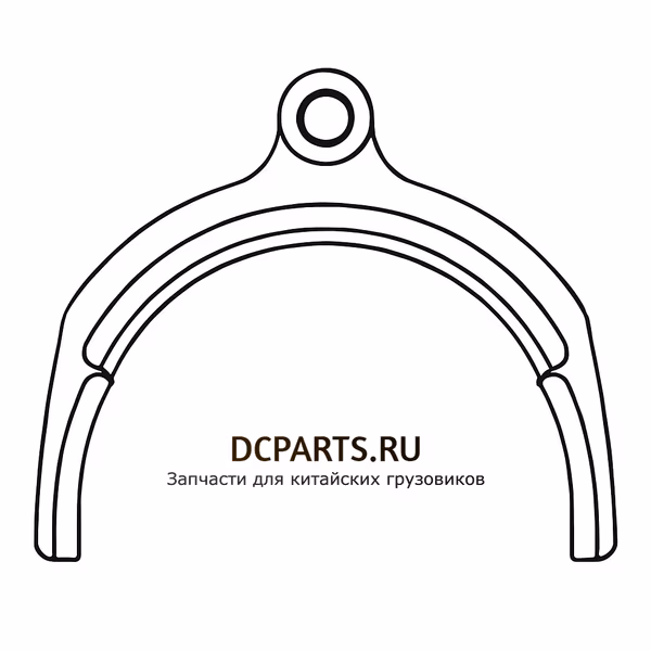 Shaft-Gear Вилка переключения 1-2 передачи 6DS180T-17020561 — схема