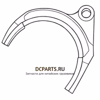 Shaft-Gear Вилка переключения 1-2 передачи JS130T-1702056-1 — схема