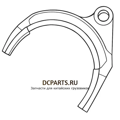 Shaft-Gear Вилка переключения 1-2 передачи артикул JS130T-1702056-1 запчасть автозапчасть купить в DC Parts
