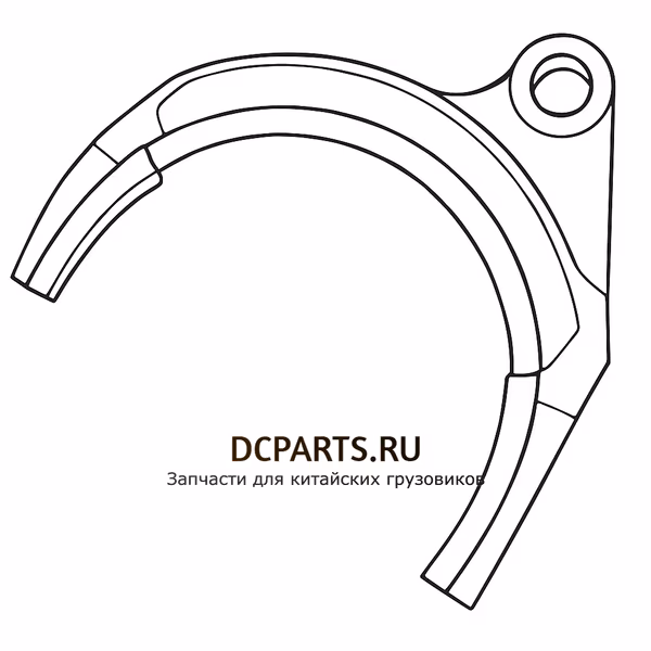 Shaft-Gear Вилка переключения 1-2 передачи JS130T-1702056-1 — схема
