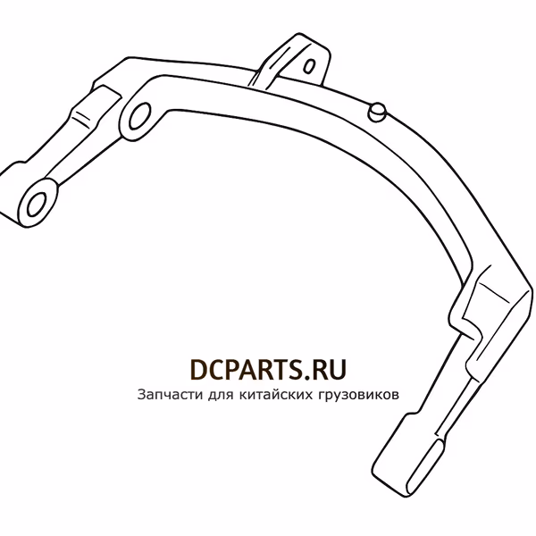 Shaft-Gear Вилка переключения 3-4 передачи 1246206011 — схема