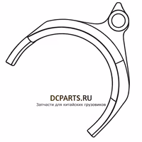 Shaft-Gear Вилка переключения 3-4 6DS180T-1702057 — схема