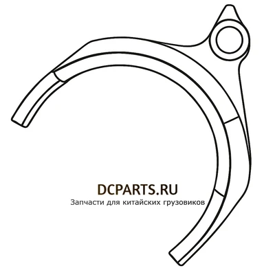 Shaft-Gear Вилка переключения 3-4 артикул 6DS180T-1702057 запчасть автозапчасть купить в DC Parts