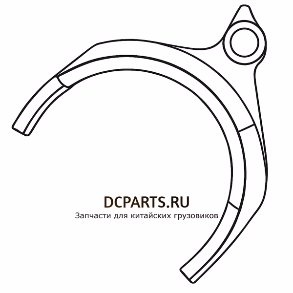 Shaft-Gear Вилка переключения 3-4 6DS180T-1702057 — схема