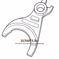 Shaft-Gear Вилка переключения задней и 1 передачи 5DS50T-1702055 — схема