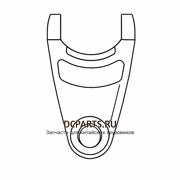 Shaft-Gear Вилка переключения передач 7DS180-1702055 — схема