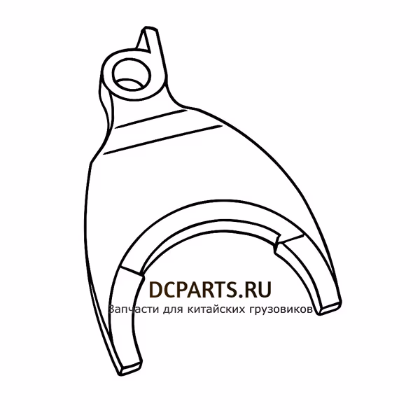 Shaft-Gear Вилка переключения передач 7DS180-1702056 — схема