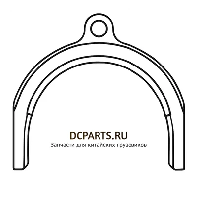 Shaft-Gear Вилка переключения передач артикул 9JS200T-1702055-1 запчасть автозапчасть купить в DC Parts