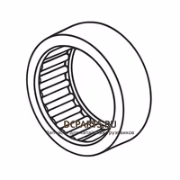 Shaft-Gear Игольчатый подшипник HK27*34*20-2RS — схема