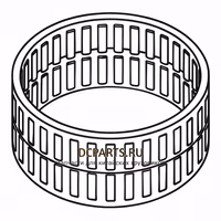 Shaft-Gear Игольчатый подшипник шестерни 2 передачи 735320401 — схема